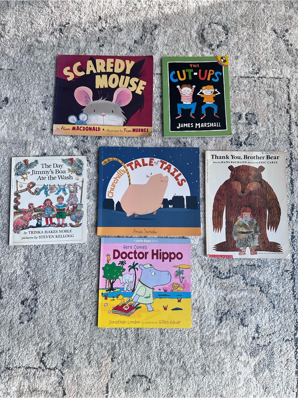 Bundle of 6 paper back books-elementary age -1st grade+